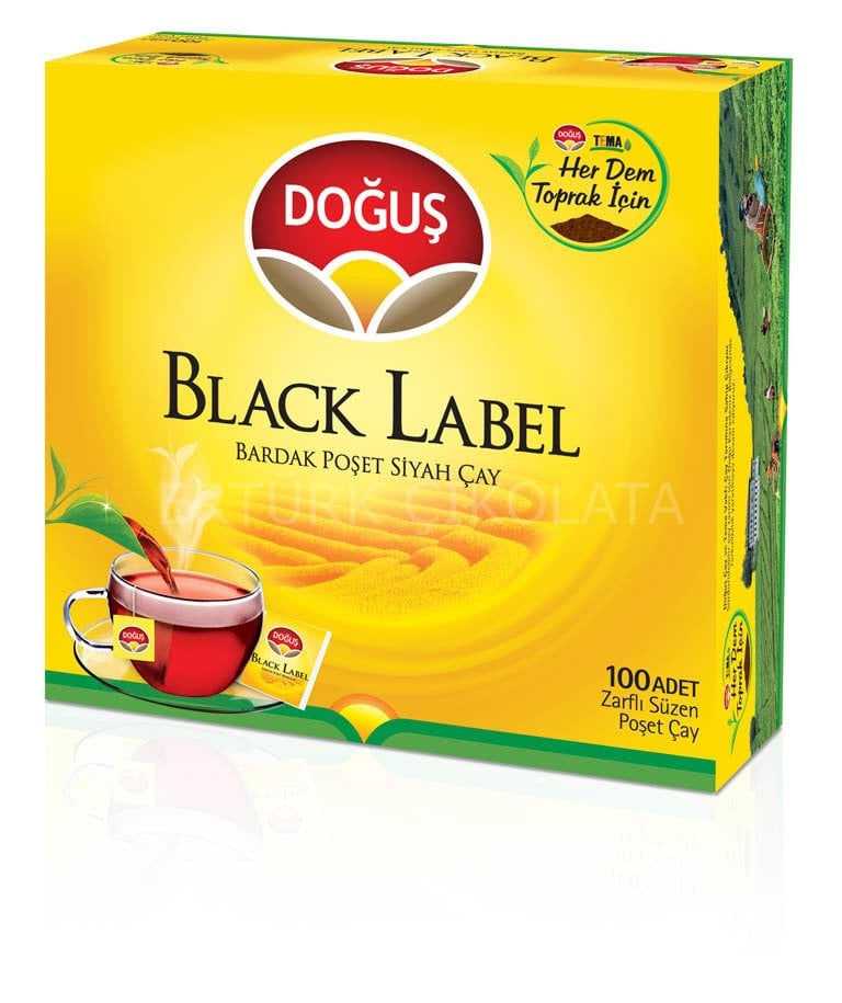 DOĞUŞ BLACK LABEL BARDAK POŞET ÇAY 100'LÜ