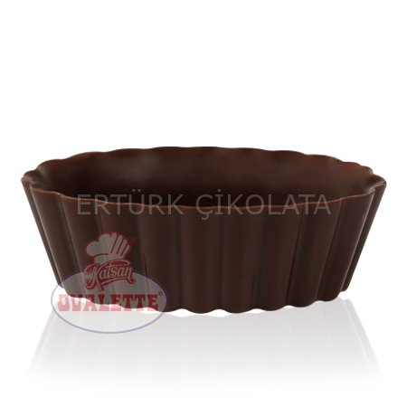 SCHÖNE SCHOKOLADE BİTTER ÇİKOLATA OVAL TARTOLET KUP