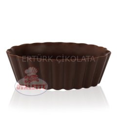SCHÖNE SCHOKOLADE BİTTER ÇİKOLATA OVAL TARTOLET KUP