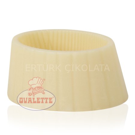 SCHÖNE SCHOKOLADE BEYAZ ÇİKOLATA OVAL KUP