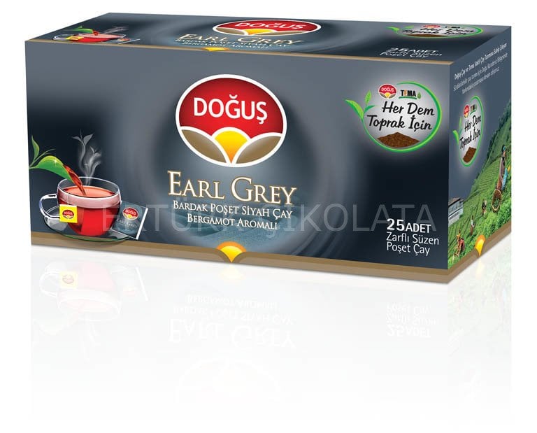 DOĞUŞ EARL GREY BARDAK POŞET ÇAY 25'Lİ