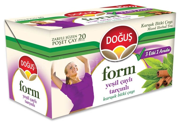 DOĞUŞ FORM ÇAYI YEŞİL ÇAYLI TARÇINLI 20'Lİ