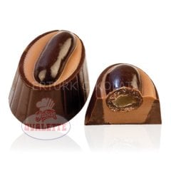 SCHÖNE SCHOKOLADE PORTAKAL DRAJELİ BİTTER OVAL KUP