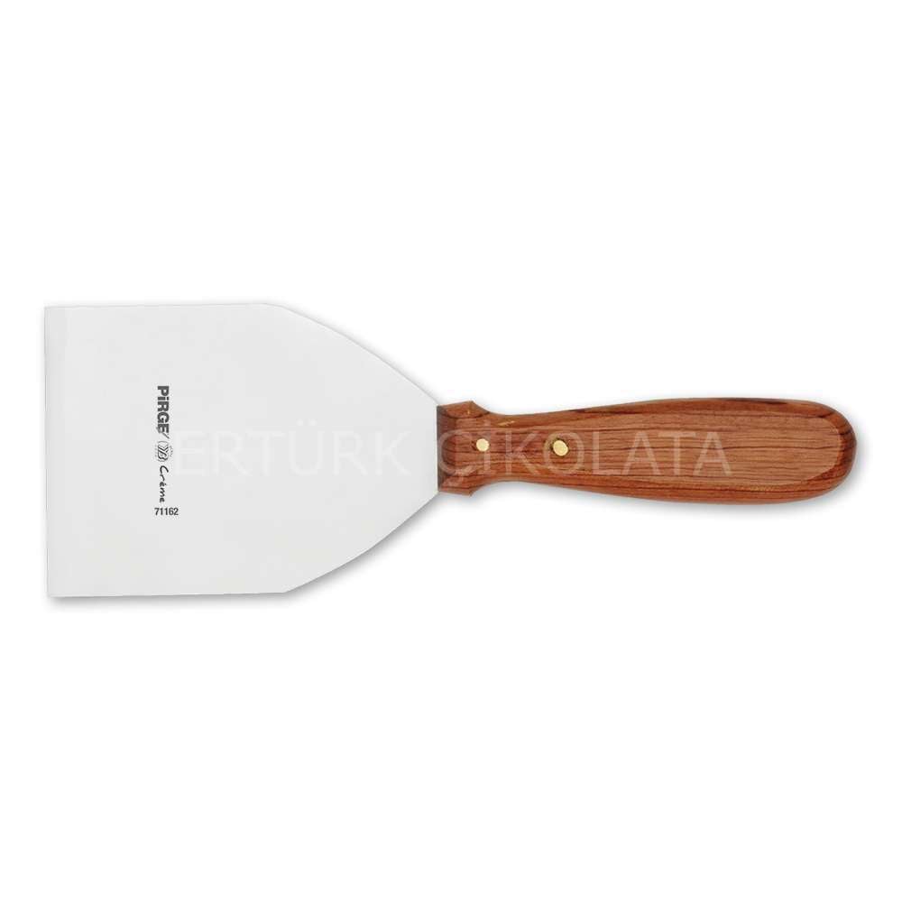 PİRGE CREME SPATULA NO. 2 AHŞAP SAP (TEK SIRA DİLİM) 11,5 CM