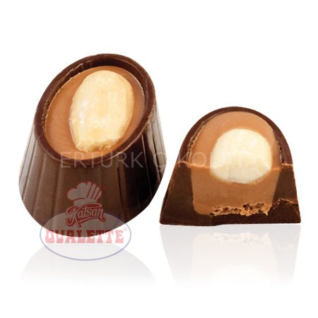 SCHÖNE SCHOKOLADE BADEMLİ BİTTER OVAL KUP