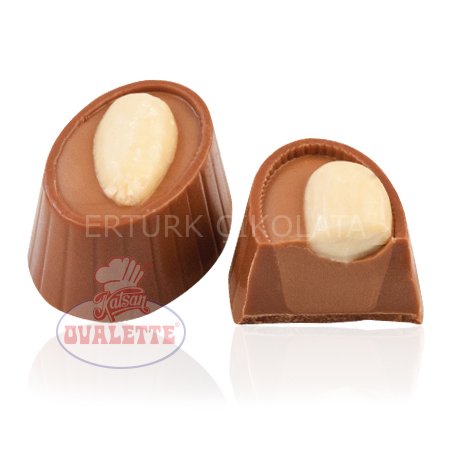 SCHÖNE SCHOKOLADE BADEMLİ SÜTLÜ OVAL KUP