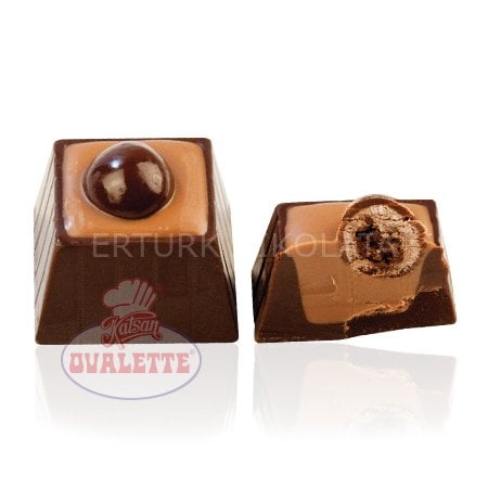 SCHÖNE SCHOKOLADE KAHVE DRAJELİ BİTTER KARE KUP