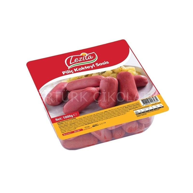 LEZİTA PRO PİLİÇ BEYAZ KOKTEYL SOSİS 1000 GR