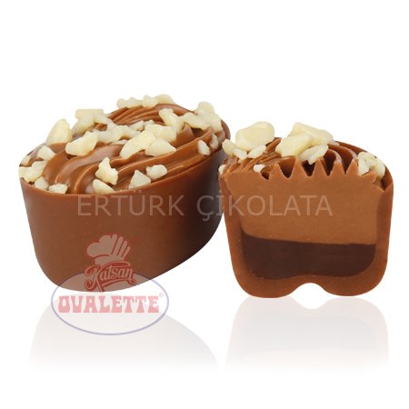 SCHÖNE SCHOKOLADE BEYAZ PARÇA ÇİKOLATALI SÜTLÜ OVAL KUP