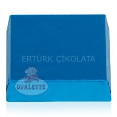 SCHÖNE SCHOKOLADE MAVİ YALDIZLI KARE İNCE