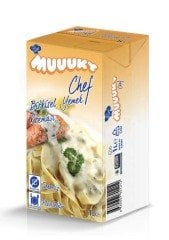 MUUUKY ŞANTİ YEMEKLİK KREMA CHEF ŞEKERSİZ 1 LT