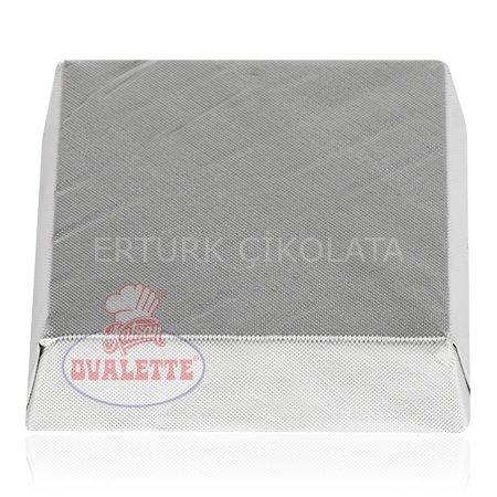 SCHÖNE SCHOKOLADE GÜMÜŞ YALDIZLI KARE İNCE