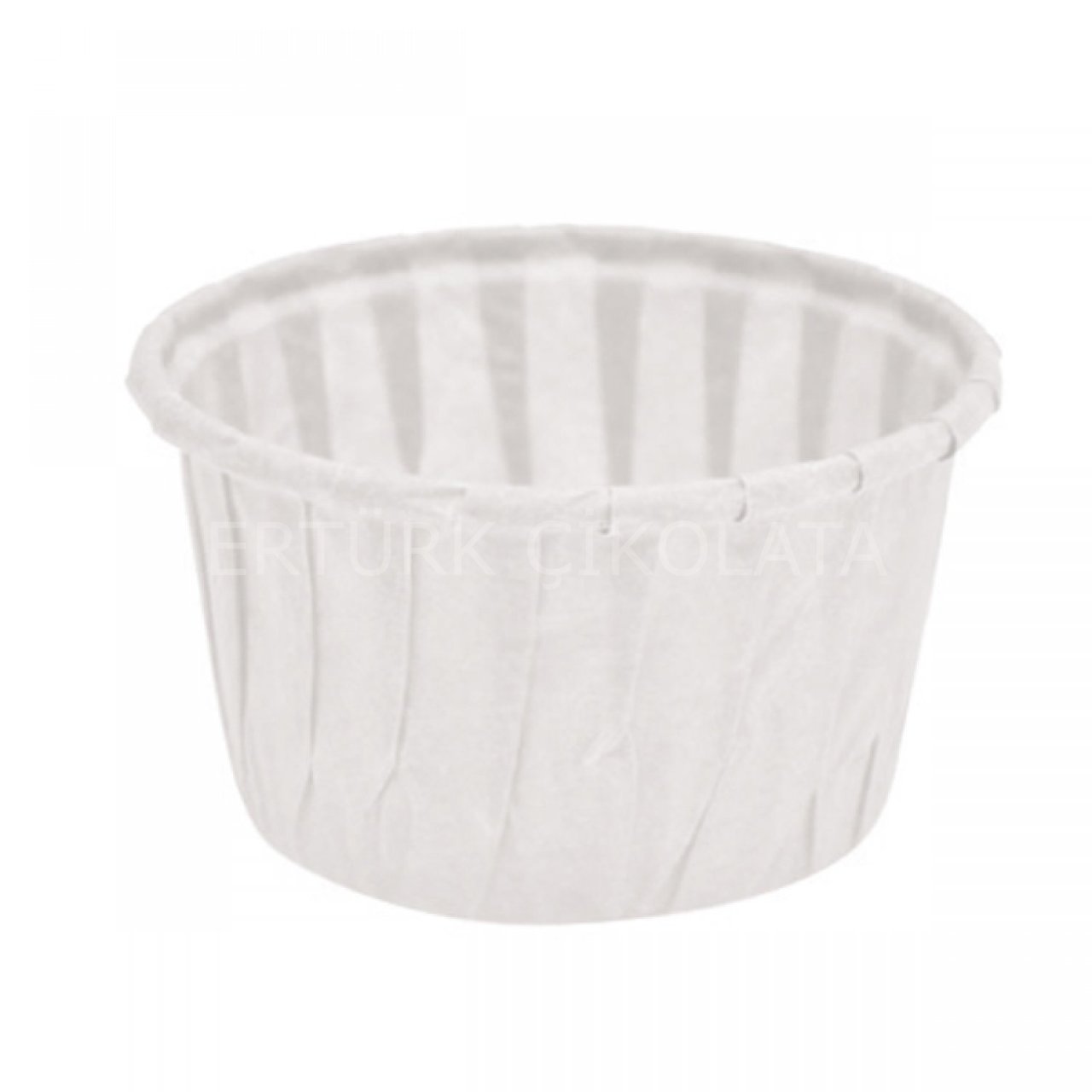 BENS SİLİNDİR KEK KALIBI PET KAPSÜL BEYAZ 50X39 25'Lİ