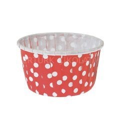 BENS SİLİNDİR KEK KALIBI PET KAPSÜL KIRMIZI (50X39) 50'Lİ