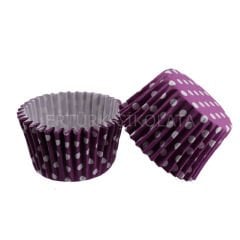 BENS SİLİNDİR KEK KALIBI PET KAPSÜL MOR (50X39) 50'Lİ