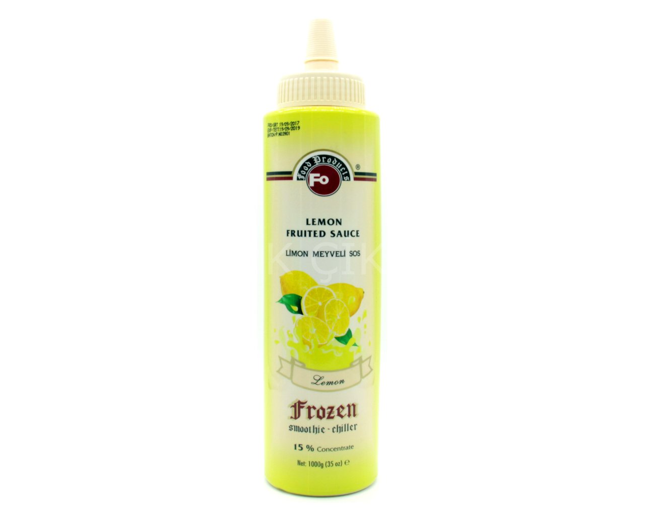 FO LİMON MEYVE PARÇACIKLI KREMA DOLGU (%15 LİMON) 1 KG